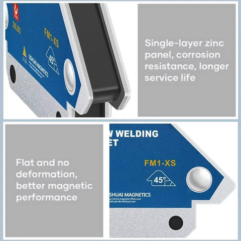 Heavy Duty 28lb Welding Magnets Set With Four Magnetic Clamps A Workhorse 3 Inch Reach 45 90 135 Degree Angles Arrow Holder