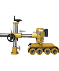 Kickass 4 Roll Power Feeder Featuring Solid 1 Hp Continuous Duty Motor And 115v Electric Drive with a stable frame and geared rollers.