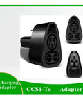 Heavy Duty Ev Charging Adapter For Tesla Model 3 Y S X CCS1 Combo DC To AC Power Converter Charging Gun Conversion Head, black plug.
