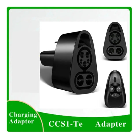 Heavy Duty Ev Charging Adapter For Tesla Model 3 Y S X CCS1 Combo DC To AC Power Converter Charging Gun Conversion Head, black plug.