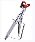 Heavy Duty Airless Paint Spray Gun With Reversible 517 Tip And Locking Tip Guard 3600 PSI Max Pressure, chrome finish trigger.