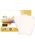 50 Sheets DTF Transfer Film Eight Point Five By Eleven Clear Transfer Paper For Inkjet Printers PET Heat Transfer Sublimation Paper