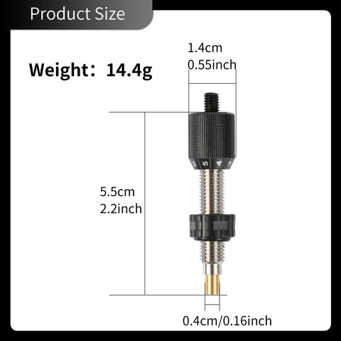Archery Cushion Plunger Screw In Pressure Button For Recurve Bows Take Down Bows Aluminum Alloy With PE Surface Anodized Black