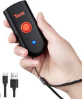 Person holding Rugged 2D Barcode Scanner Pocket Beast With 3 In 1 Bluetooth USB Wired And 2.4G Wireless IP66 Waterproof And Shockproof Portable Image Scanner