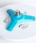 LYLXGHYHP Modern Ceiling Fan with Light for Bedroom Study Room, 3, showcasing blue mount and white lampshade.