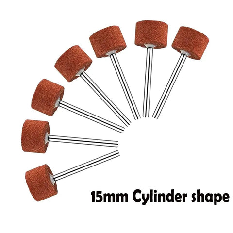 Set Of 50 Rotary Grinding Stones With 1/8 Inch Shank For Rotary Tools Aluminum Oxide Abrasive Mounted Bits For Sharpening in cylinder shape
