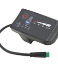 Power Display Meter For E Bikes With 5 Pin LED Interface, 36V Compatibility, Rugged ABS Housing, Weatherproof Cycling Gauge