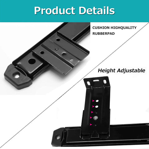 Heavy Duty Metal Ball Bearing Drawer Slides With Whisper Quiet Operation For Keyboard Trays And Cabinet Drawers, 1 Pair For Under Desk Keyboard Shelf, Perfect For Your Home Office Setup And Pro Grade DIY Projects; black adjustable slide close-up