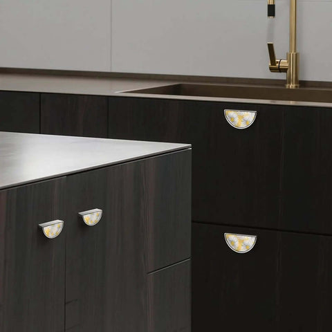Dope Solid Cabinet Pulls Top Shelf Brushed Nickel Drawer Handles 3 Inch Center To Center 2 Pack on dark cabinets in kitchen.
