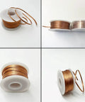 Desoldering Wick Set With Flux Wick Braids For PCB Repair And Keyboard Switches 10 Ft Length 2 mm Width, copper spool.