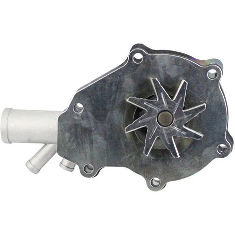 Premium Engine Water Pump For Plymouth Scamp 71 To 74 Chrysler Newport 79 To 81 Inline Six Engines, aluminum body, detailed view of impeller.