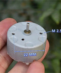 Tiny Powerhouse Mini DC Motor For DIY Projects 32mm Round Spindle With Carbon Brush 5V 6V 7.4V Compatible 12600 RPM High Speed Micro Motor