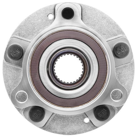 Front view of 2 Pack Front And Rear Hub Bearing Assembly Kit Fits Hyundai Kona Veloster Veloster N Elantra Elantra GT Ioniq Niro Seltos And Kia Rides From 2017 To 2023 OE Grade Wheel Hub Bearings For Reliable Everyday Driving.