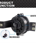 Back view of LED fog light with focus on adjuster and bulb for Dodge Ram, part of "Beef Up Your Dodge Ram With LED Fog Lights 2002 To 2008 For Ram 1500 And 2003 To 2009 For Ram 2500 3500 Left And Right Fit Polycarbonate Housing High Quality Plug In Replacement For Clearer Night Driving."