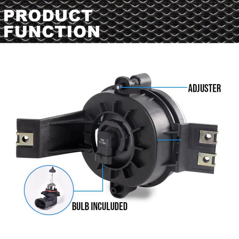 Back view of LED fog light with focus on adjuster and bulb for Dodge Ram, part of "Beef Up Your Dodge Ram With LED Fog Lights 2002 To 2008 For Ram 1500 And 2003 To 2009 For Ram 2500 3500 Left And Right Fit Polycarbonate Housing High Quality Plug In Replacement For Clearer Night Driving."