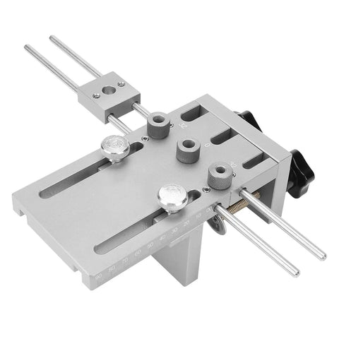 Top Notch FtVogue Dowelling Jig Made From 6061 Aluminum Alloy, Self Centering Drill Guide With 6 Mm 8 Mm And 10 Mm Bushings Perfect For Woodworking Joinery Projects Adjustable Capacity From 10 Up To 180 Mm Thick Boards. 6061 aluminum self-centering dowel jig with 6, 8, 10 mm bushings for woodworking