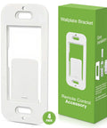 Pico Remote Wall Plate Brackets 4 Pack Snap In Installation Durable Wall Mount beside packaging