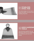Pro Grade Stainless Steel Garden Hoe Head For Digging And Weeding Heavy Duty Handheld Tool For Soil Cultivation Rust Resistant 6.1 Inch Digger