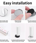 Installation guide for Heavy Duty Door Stopper Stainless Steel No Drilling Wedge Stopper Keeps Doors Open Even In Windy Weather For Home Office Garage Workshop Great For Homes Shops And More Easy Install