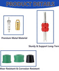 HVAC Hose Gasket Repair Kit With Valve Cores And Seals, 85 Piece Auto Air Conditioning DIY Friendly Set, materials shown