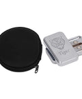 Nifty Tiger Pattern Magnetic Slider Fidget Toy With Built In Rotating Bearing For Instant Anxiety Relief And Daily Stress Busting Pocket Play in black case