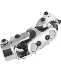 Heavy Duty Double U Joint Steering Shaft Universal Joint Chrome Three Quarter Inch To Three Quarter Inch 125mm Total Length