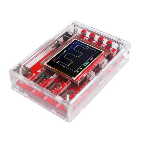 Digital Oscilloscope Kit High Precision 1Msps Real Time Sampling And Twelve Bit Resolution with 2.4 Inch TFT Display and PCB Case
