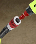 Close-up of Dope Air Hose Kit With ColorConnex 1/4 Inch ID, 100 Feet, Color Coded Coupler And Plug Set, connected, view