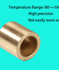 Brass sleeve bearing with 6 mm (1/4 in) bore, 10 mm outer diameter, and 10 mm length
