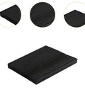 CNC Accordion Rubber Cover 16.5cm for milling machine, black PVC bellows guard, detail of accordion folds and texture.
