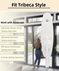 Heavy Duty White Gliding Door Thumb Latch Replacement For Andersen Patio Doors, fits Tribeca style openings.