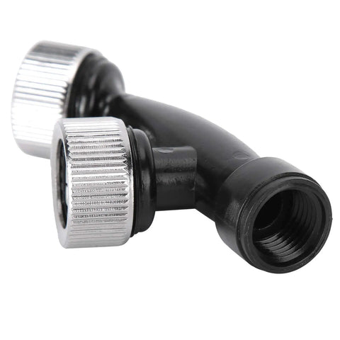 Precision Atomization Garden Sprinkler Nozzle with female thread, black plastic body, silver knobs for lawn garden and fruit trees