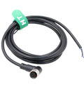 M12 A Coded 4 Pin Female Right Angle Shielded Sensor Cable For Actuator And Industrial Automation Plug And Play Ready DeviceNet CANopen IO Link Profibus 1m Cable For Camera Sensor Automation Controllers Robotics PLC Networks