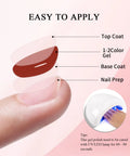 Diagram showing application layers for Coral Orange Gel Nail Polish 10ml HEMA Free UV LED Cure Soak Off Long Lasting Summer Formula.