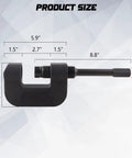 10 Ton Brake Anchor Pin Press Kit For Class 6 8 Semi Trucks And Trailers showing dimensions and design details
