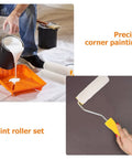 Kick Your Projects Into Gear With This Sweet Mini Paint Roller Set Featuring High Density Cotton Sleeves That Roll On Hella Smooth And Skip The Shedding Perfect For Fast Touch Ups And Small Jobs No Stress Guaranteed. Paint roller set with high density cotton sleeves for precise corner painting.