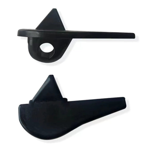 Heavy Duty Tire Changer Plastic Inserts Kit For Duck Head Mounts, Wheel Rim Edge Protector While Demounting With Nylon Fitting Heads, 6 Upper Front And 6 Lower Rear Inserts, Five Pack, 17BCL, shown separately in black.
