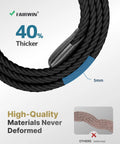 Close-up of Men's Stretch Braided Elastic Woven Belt One And Three Eighths Inches Wide showing 40% thicker materials.
