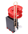 Portable Golf Ball Dispenser With Automatic Ball Delivery And Smart Tee Up System, red spiral for indoor outdoor practice