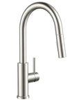 Single Handle Kitchen Faucet With Effortless Pull Down Sprayer Serving Both Clean Stream And Rinse Spray Quick No Fuss Diy Install Total Sink Makeover That Runs Like A Charm in brushed nickel finish, high arc design with pull down sprayer.