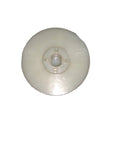 Motor Coupler Replacement For Eco Twin Eco Plus Chef Pro Plus Eco Chef And Blue Leaf Mixers Easy Install No Fuss Plug And Play Ready Durable White Gear Part That Keeps Your Mixer Running Smooth. White plastic motor coupler gear, front view.