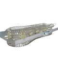 Top Rated 240V 4600W Electric Dryer Heating Coil Element Assembly Replacement Part with alloy coil and ceramic brackets.