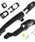 Heavy Duty Exterior Door Handle And Reinforcement Plate Kit For 2008 To 2011 Ford Focus Front Left Driver Side showing handle and hardware.