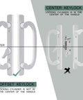Spruce Up Your Patio Entry With Snazzy Zinc Diecast Sliding Door Handles Featuring Sturdy Pull Bars And Hassle Free Thumbturn Locks For Quick Vinyl Or Wood Frame Swaps. Center and offset keylock comparison.
