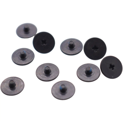 10 Pack M2x2.0MM Phillips Big Wafer Head Zinc Screws Replacement For Laptop Lcd Hinges And Io Daughter Boards Compatible Dell Hp Asus Lenovo Acer in black color.