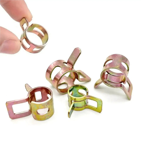Grab This Awesome 75 Piece Manganese Steel Hose Clamp Set For Pipes And Cars With Adjustable Sizes From 6 To 10mm Perfect Low Pressure Clamping Solution. Manganese steel hose clamps, 6-10mm, for pipes and car hoses