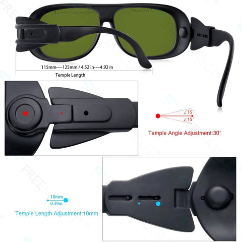 Pro Grade Laser Safety Glasses With OD 8 Plus Defense Broad Spectral UV And Infrared Wavelength Filtering Rock Solid EN Certified Eye Protection For Demanding Industrial Sites And Modern Maker Laboratories