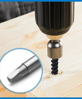 Tough As Nails Rust Resistant Black Pocket Hole Screws 2.5 Inch being used with a drill for exterior woodwork.
