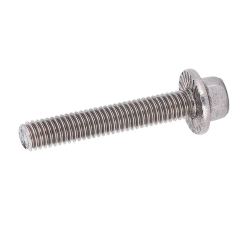 Top Quality M6 Hex Flange Screws 304 Stainless Steel Bolts For Tough Jobs Includes 10 Pcs With Five Awesome Lengths, 16mm long.