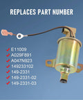 Electric Fuel Pump 12V Replacement For Onan 5500 RV Cummins Generator with part numbers listed